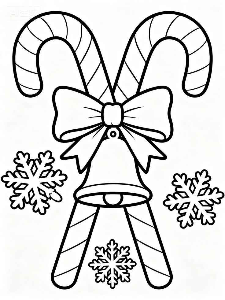 Weihnachtsstab Ausmalbilder 691