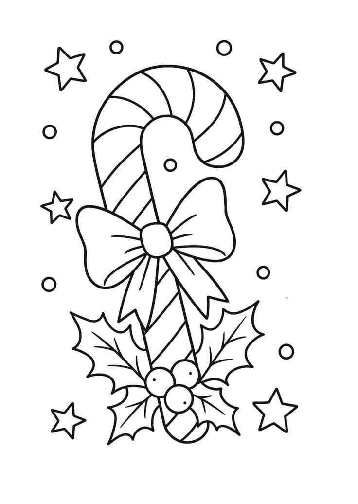 Weihnachtsstab Ausmalbilder 833