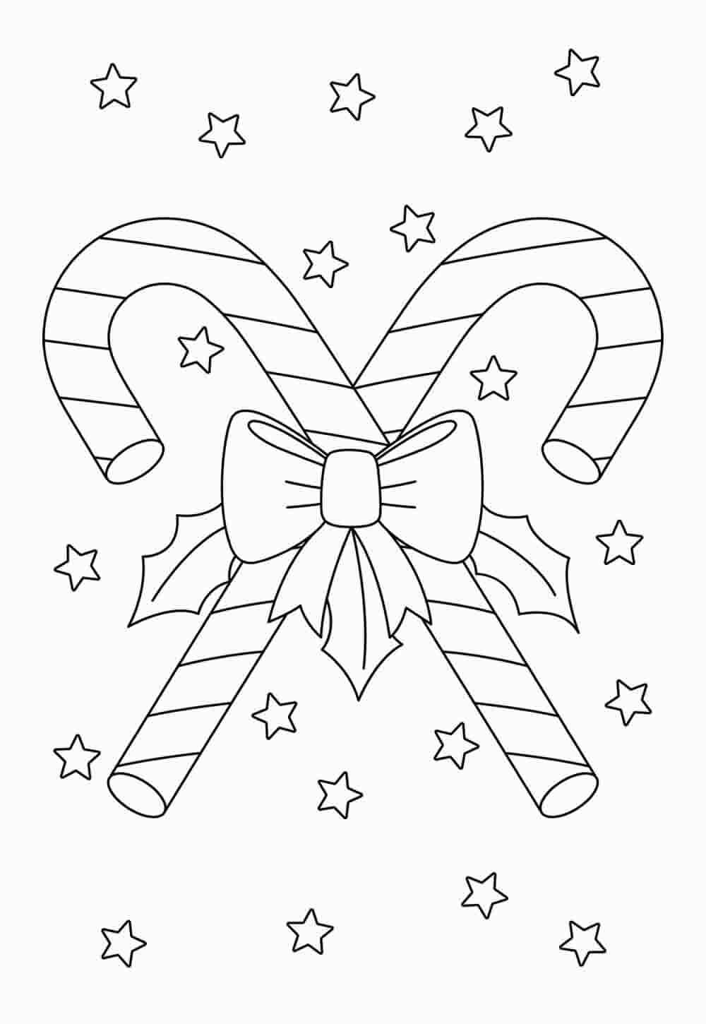 Weihnachtsstab Ausmalbilder 888