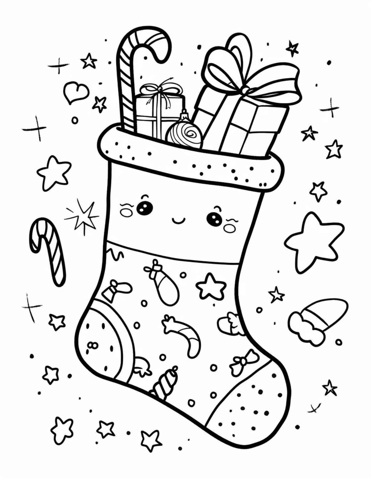 Weihnachtsstrumpf Ausmalbilder 497