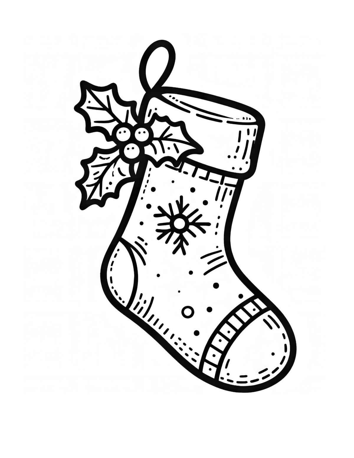 Weihnachtsstrumpf Ausmalbilder 925