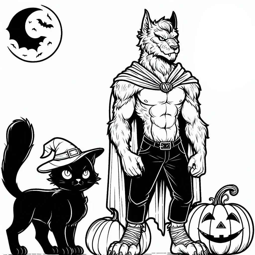 Werwolf Ausmalbilder 040