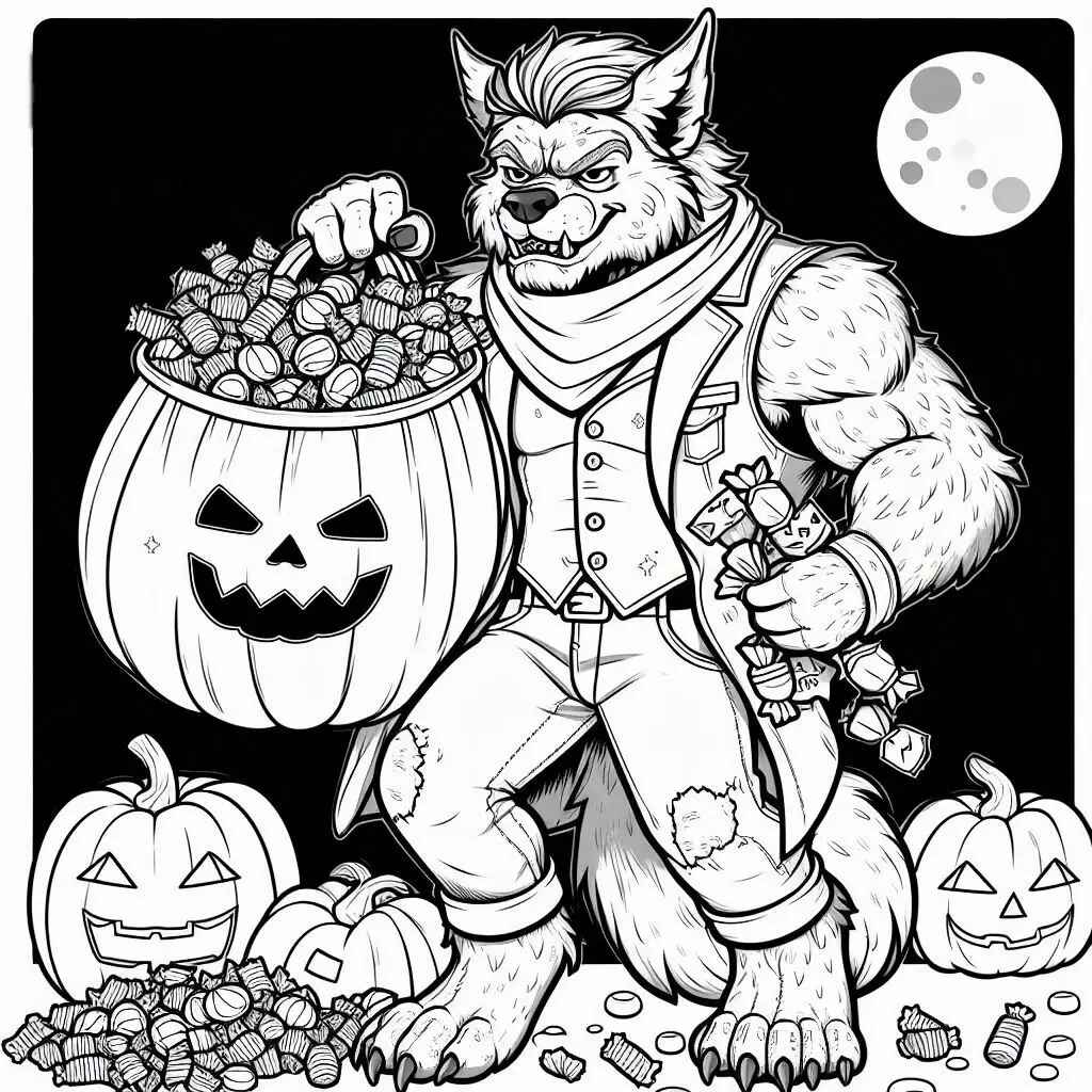 Werwolf Ausmalbilder 050