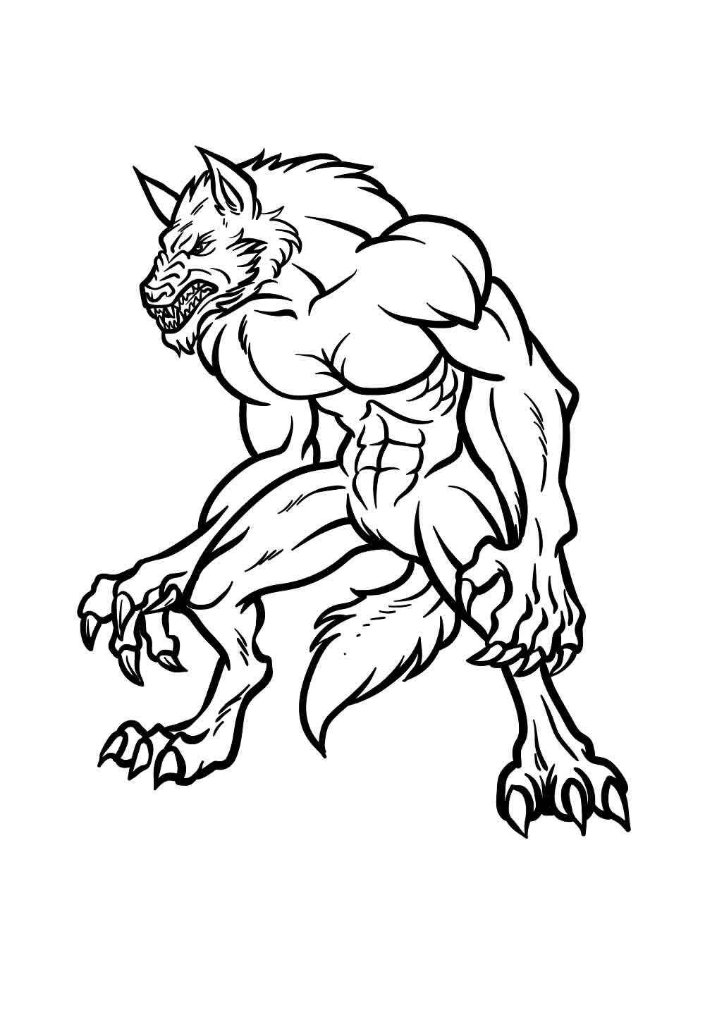 Werwolf Ausmalbilder 139