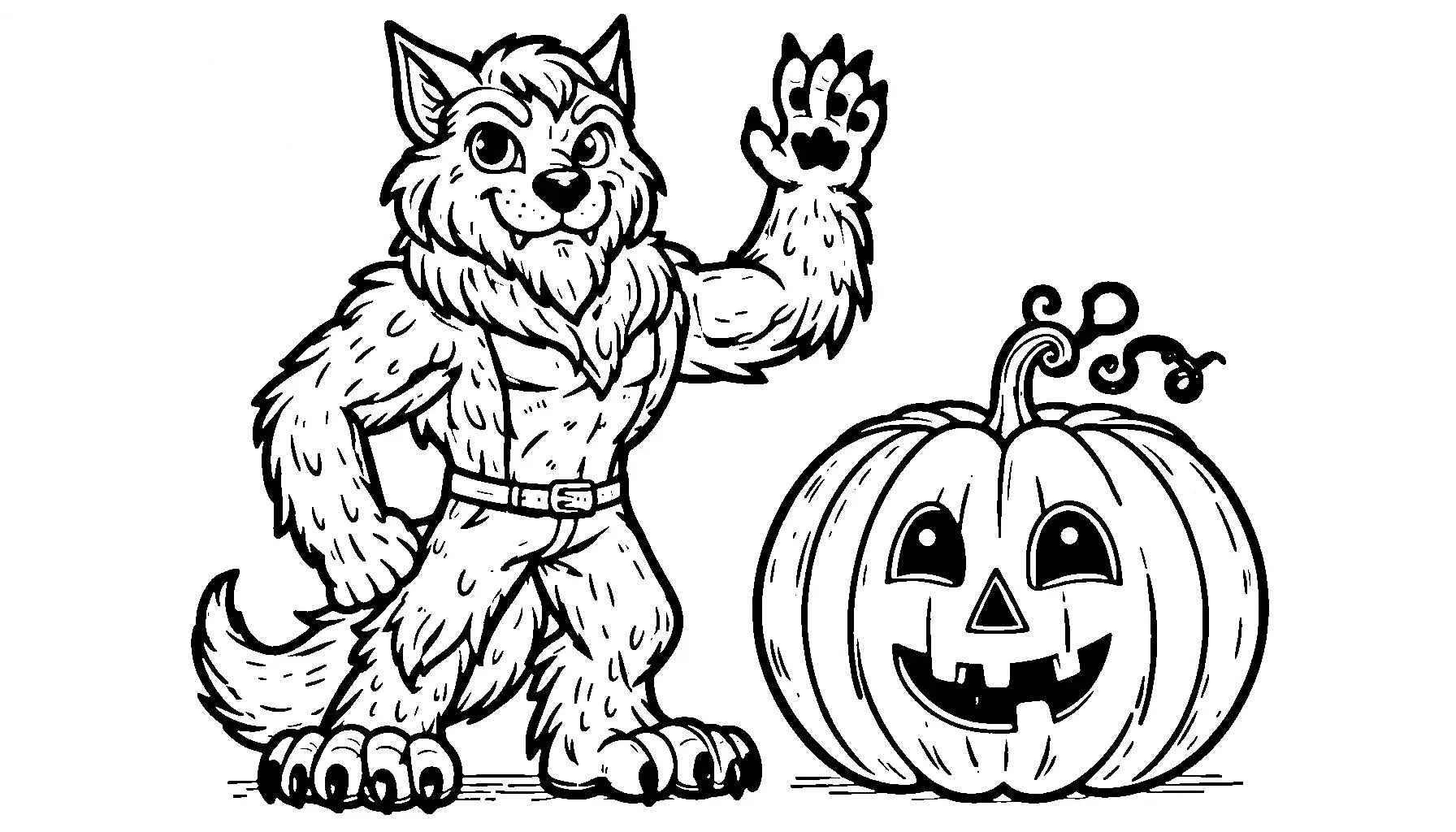 Werwolf Ausmalbilder 143