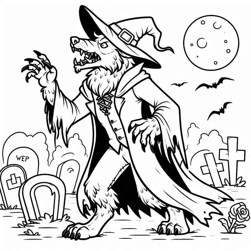 Werwolf Ausmalbilder 266