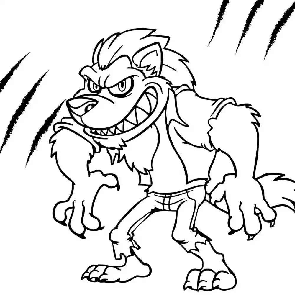 Werwolf Ausmalbilder 281