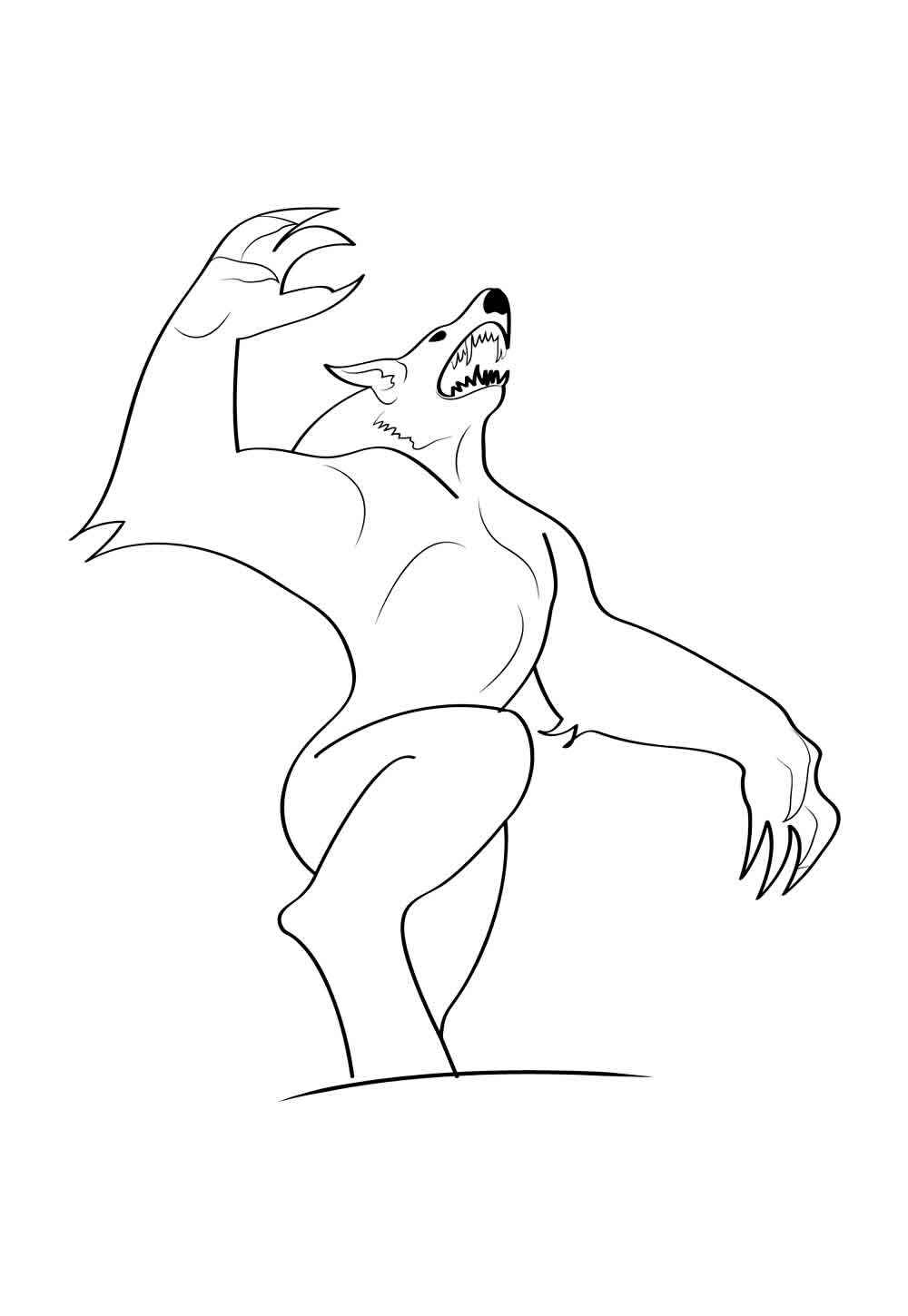 Werwolf Ausmalbilder 480