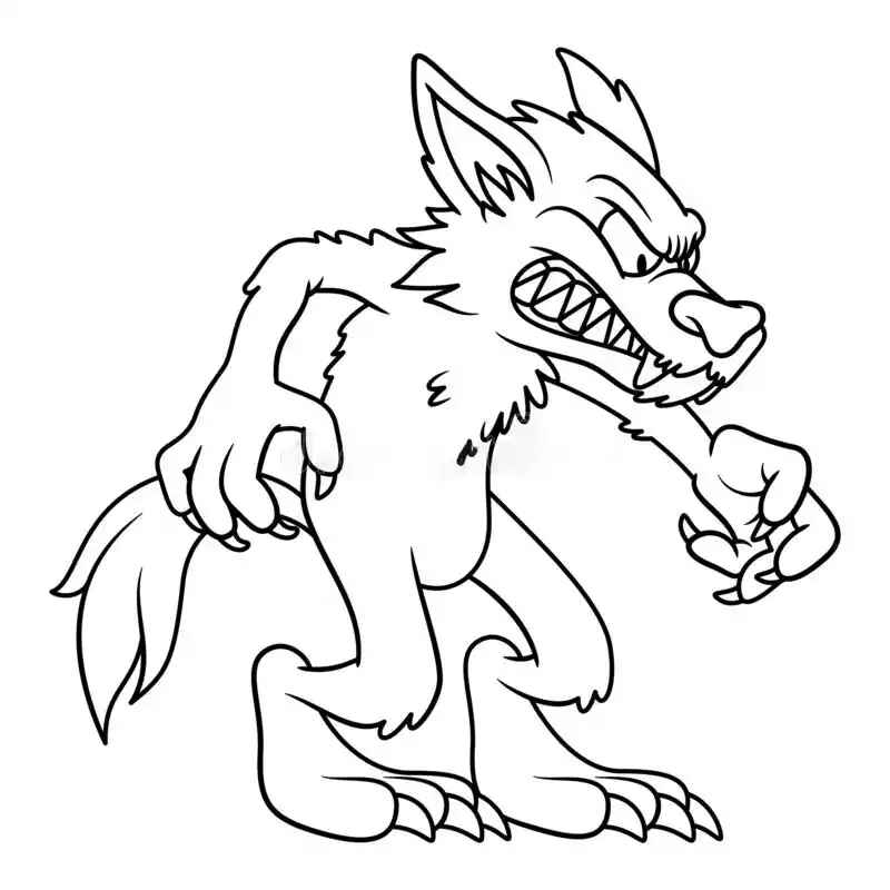 Werwolf Ausmalbilder 530