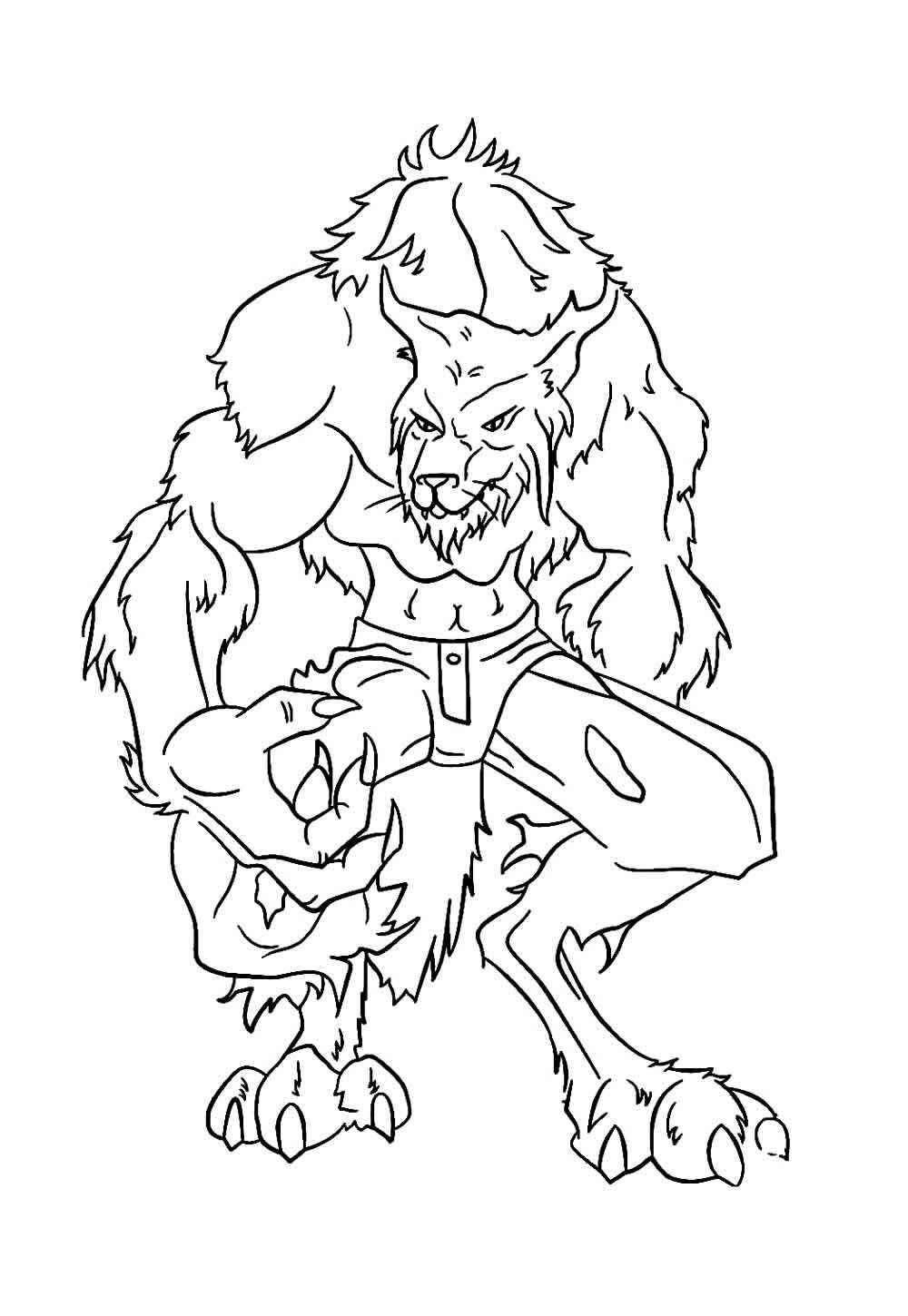 Werwolf Ausmalbilder 545
