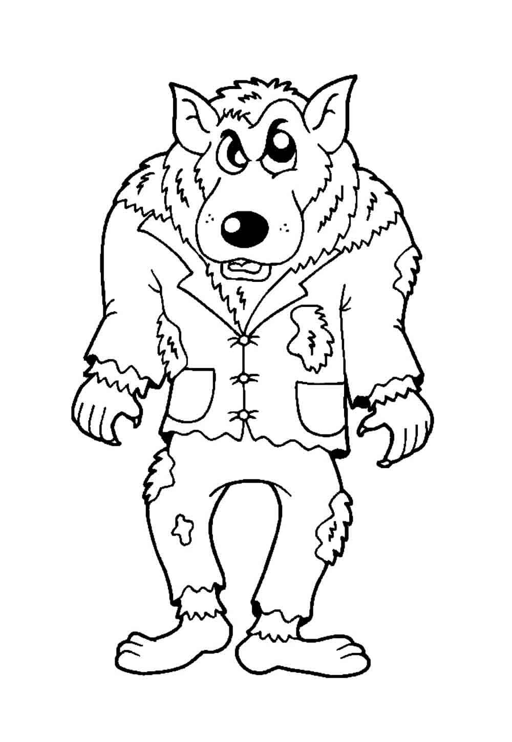 Werwolf Ausmalbilder 555