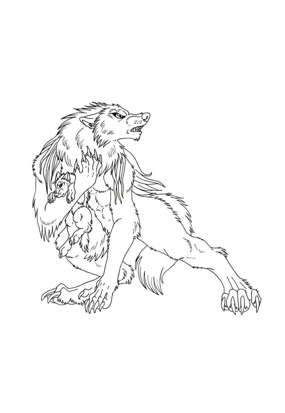 Werwolf Ausmalbilder 672