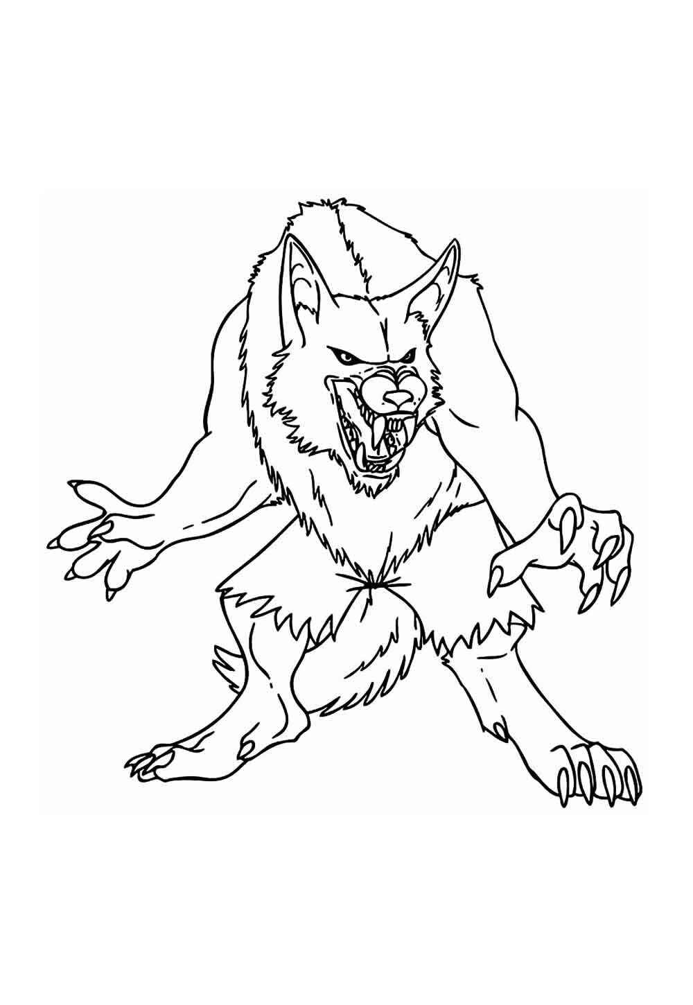 Werwolf Ausmalbilder 831