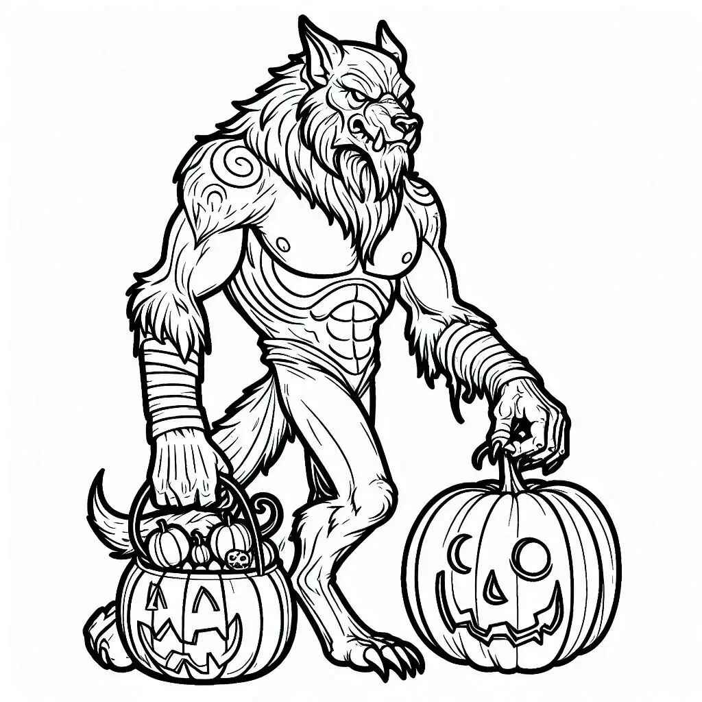 Werwolf Ausmalbilder 862