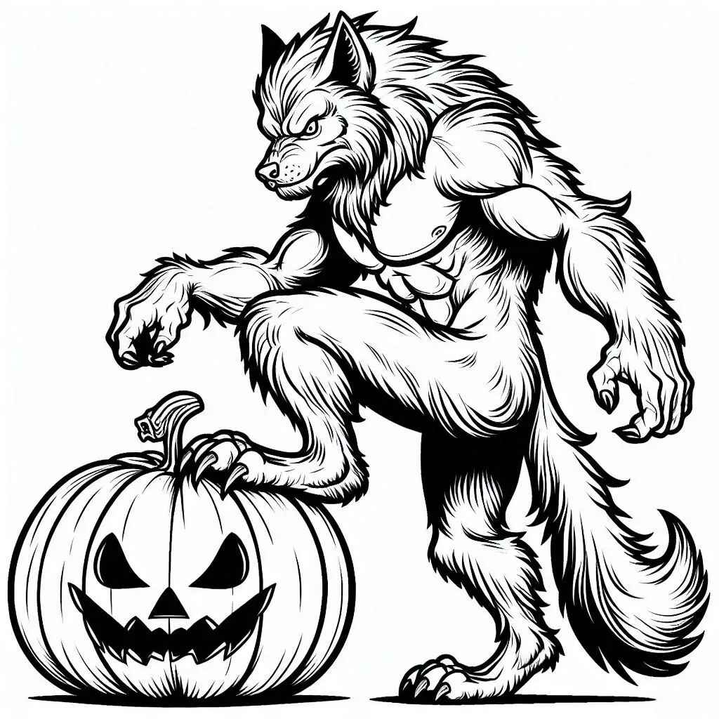 Werwolf Ausmalbilder 903