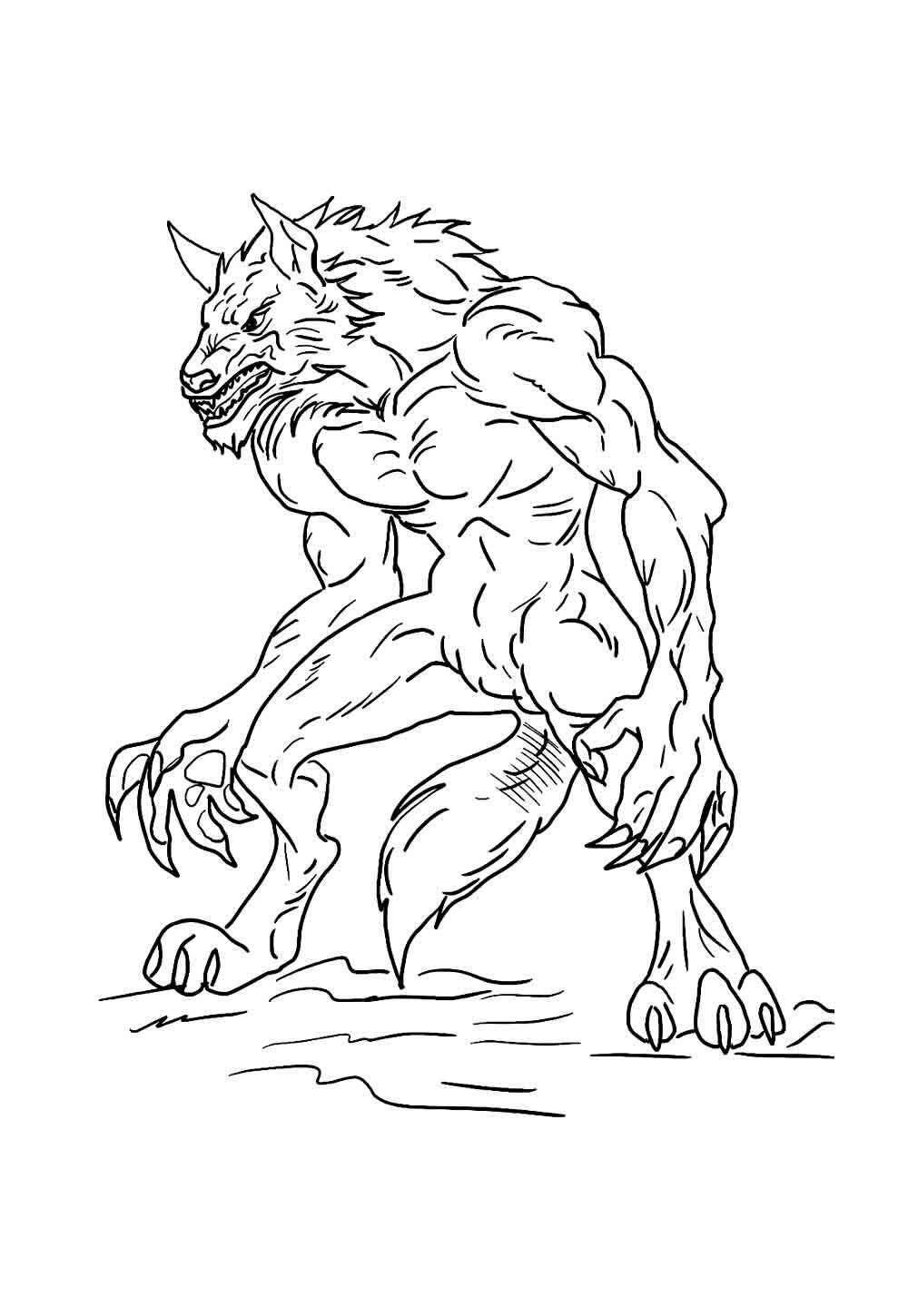 Werwolf Ausmalbilder 918