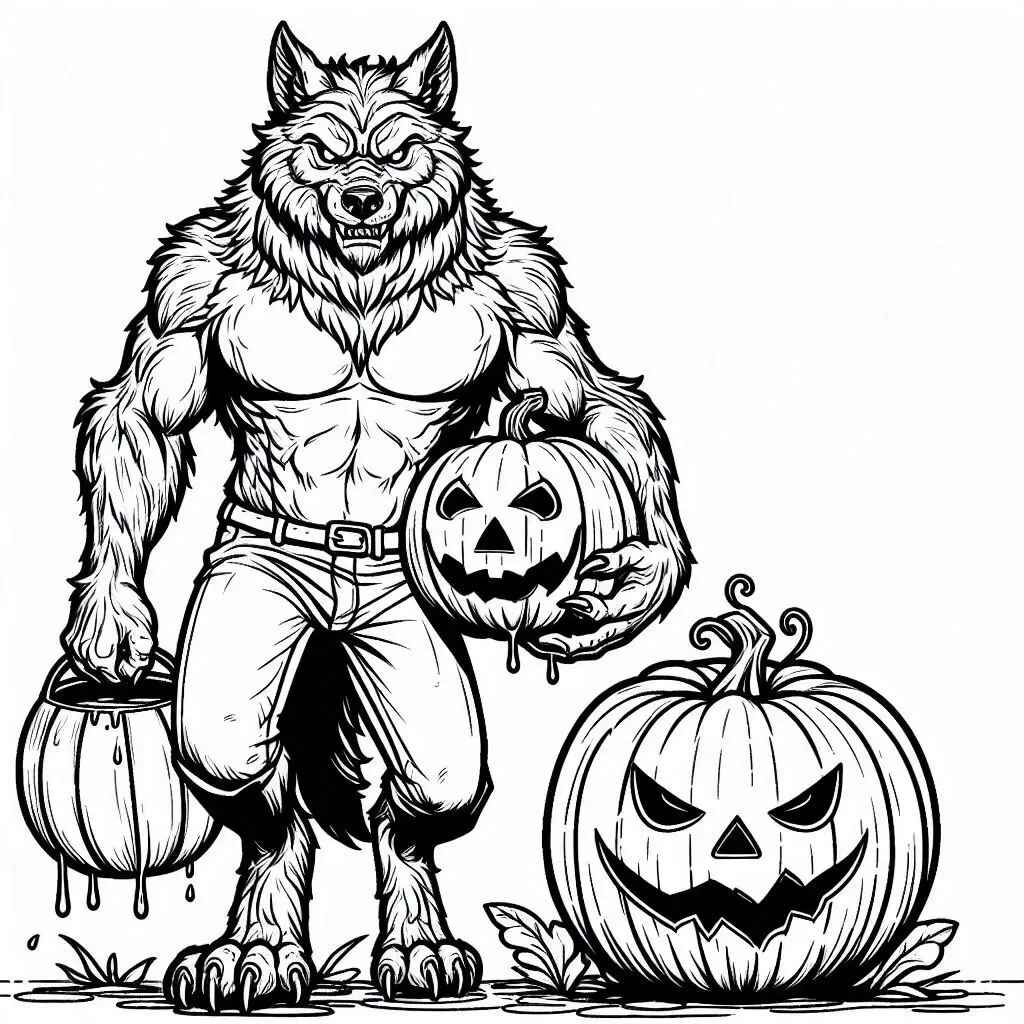 Werwolf Ausmalbilder 972