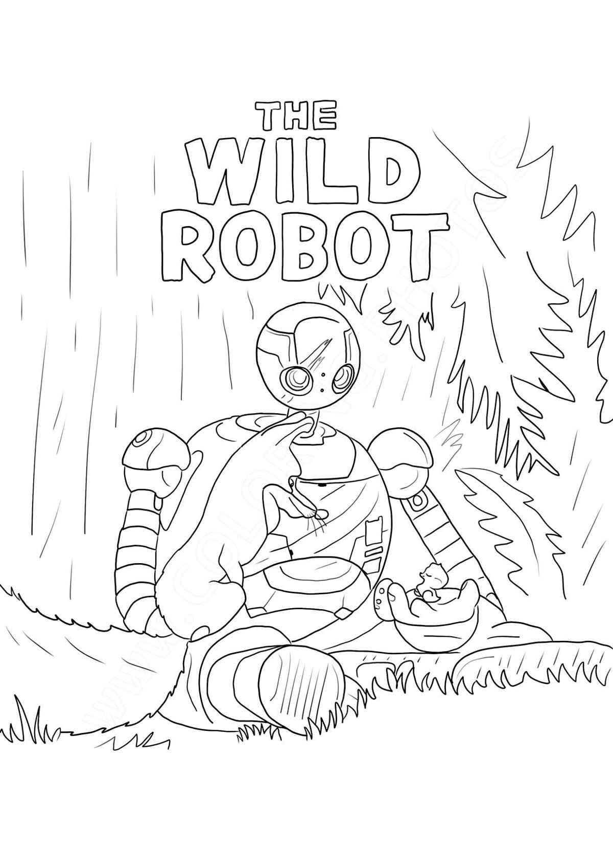 Wilder Roboter Ausmalbilder 010