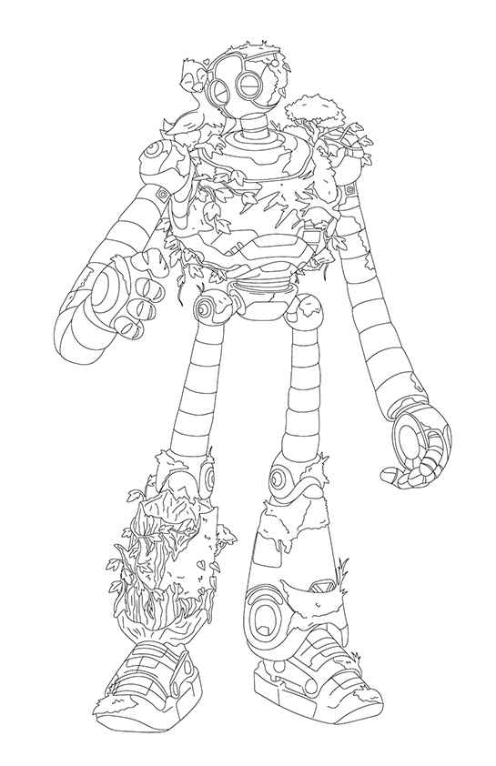 Wilder Roboter Ausmalbilder 108