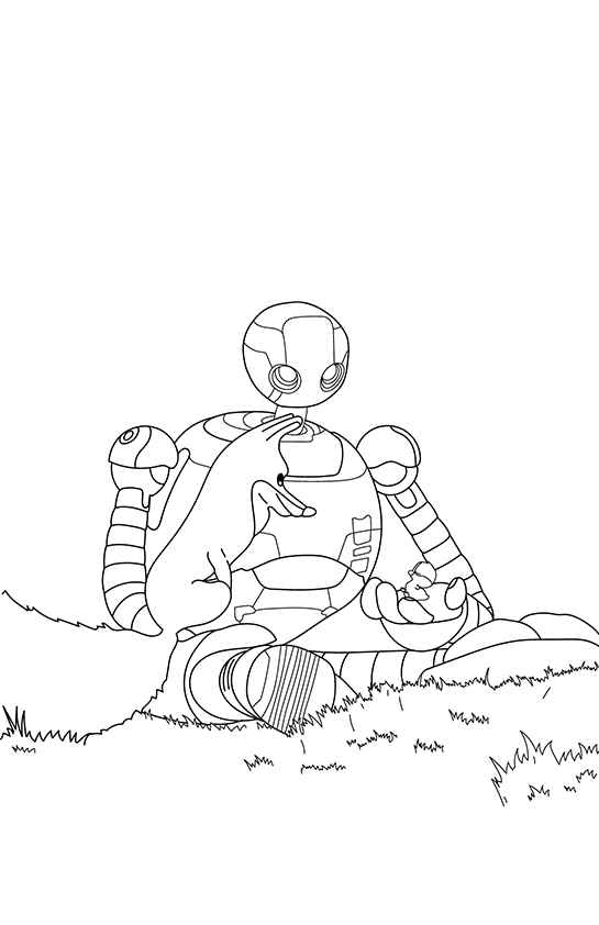 Wilder Roboter Ausmalbilder 621