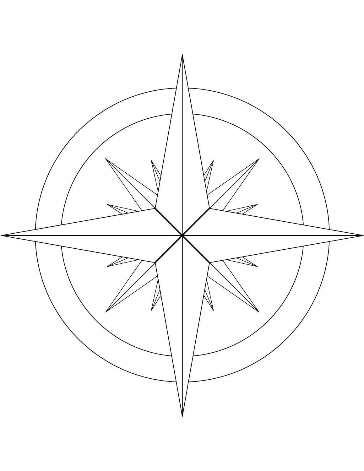 Windrose Ausmalbilder 476