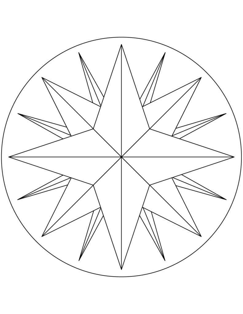 Windrose Ausmalbilder 571