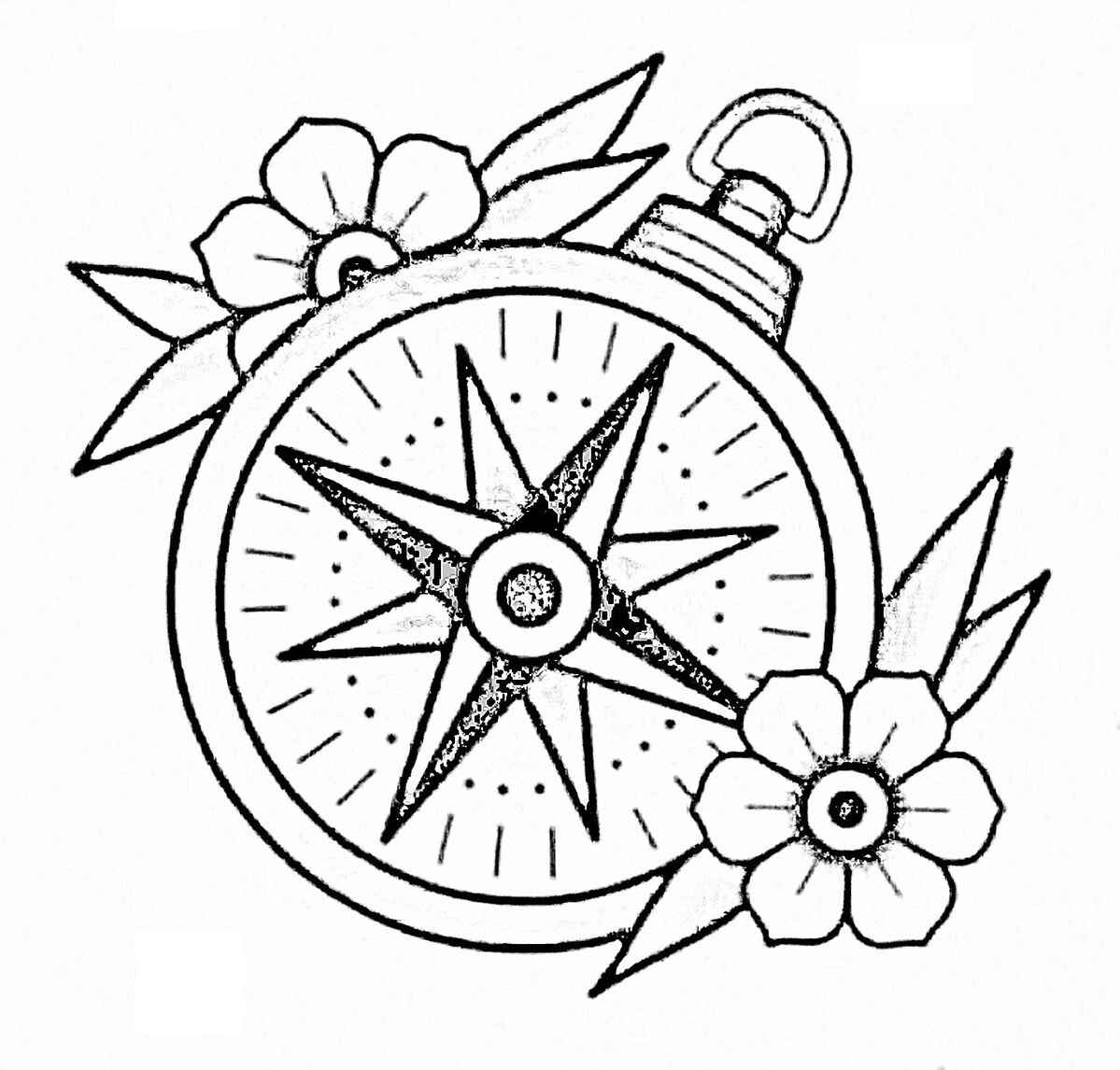 Windrose Ausmalbilder 678
