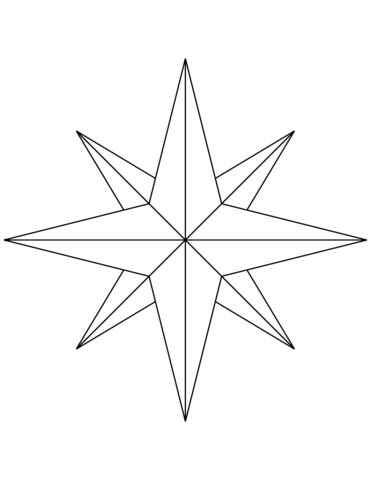 Windrose Ausmalbilder 839