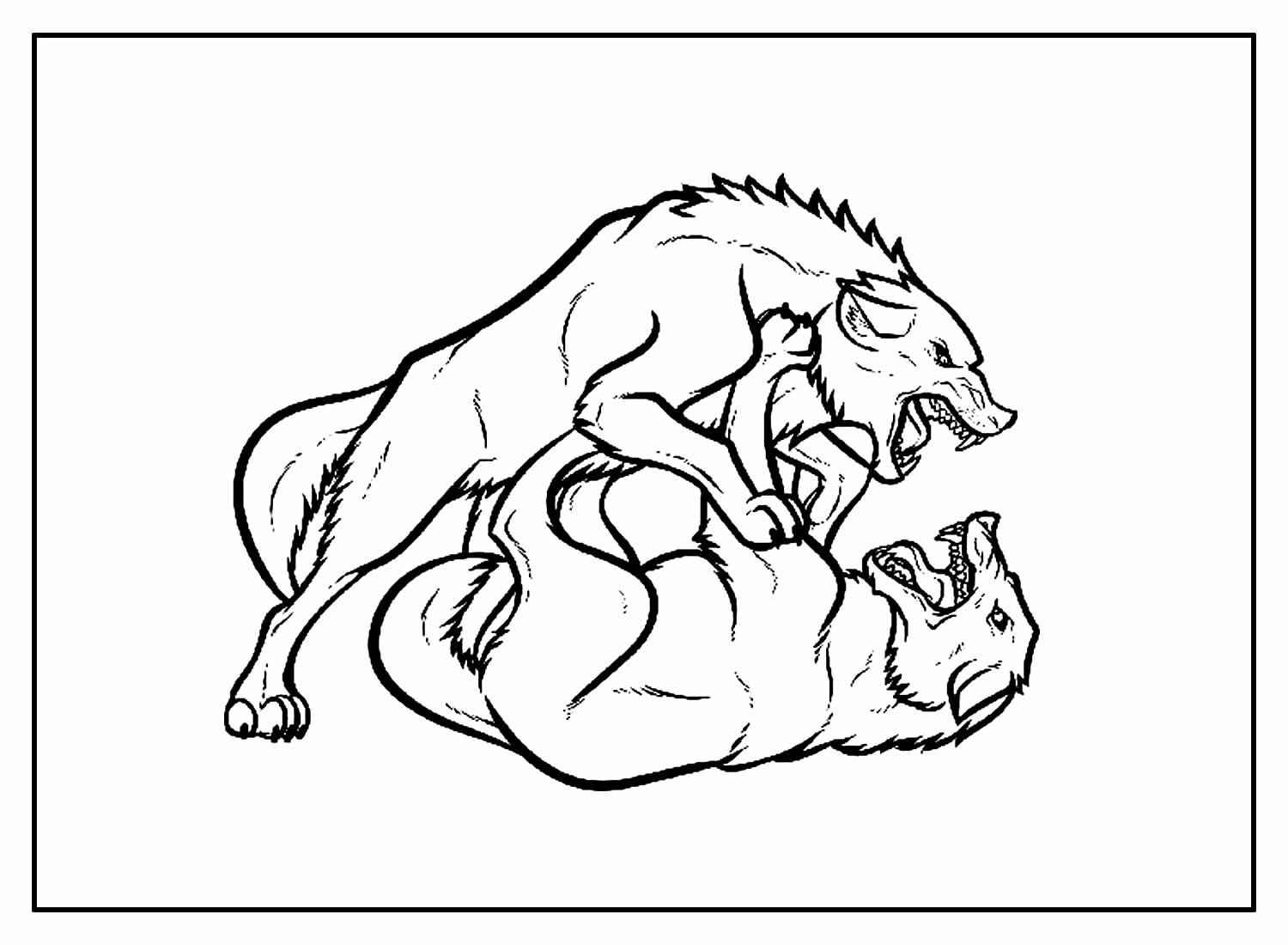 Wolf Ausmalbilder 029