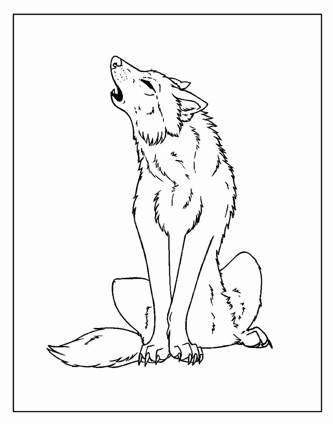 Wolf Ausmalbilder 081