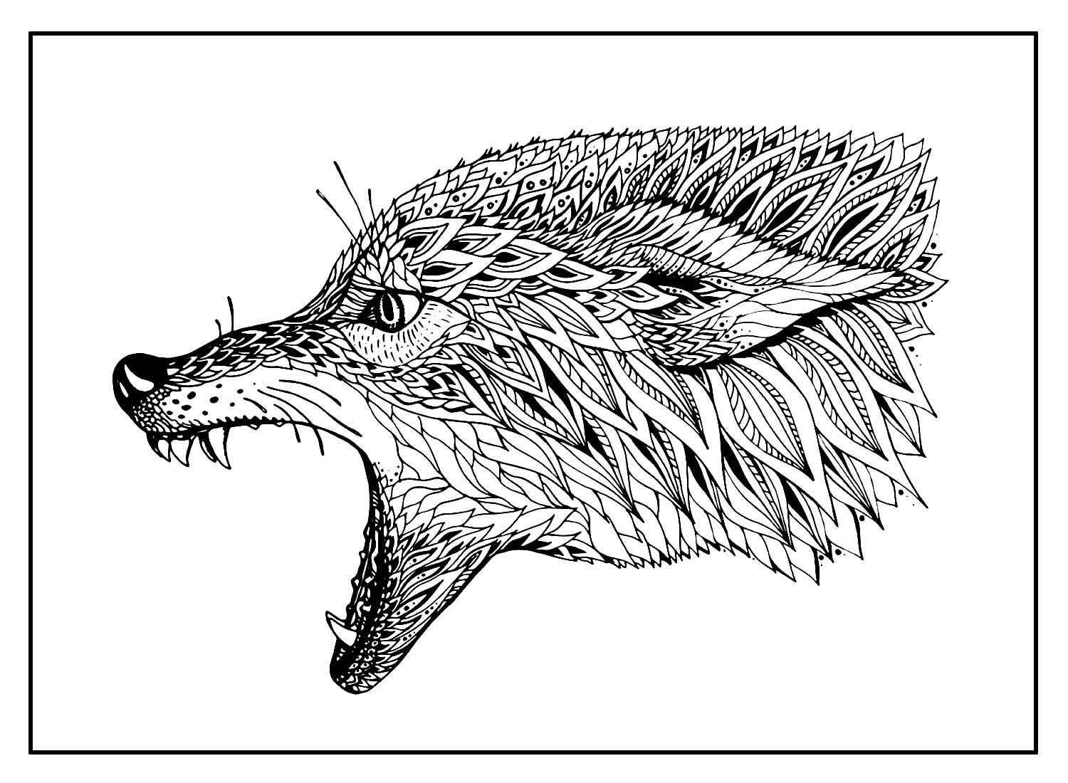 Wolf Ausmalbilder 273