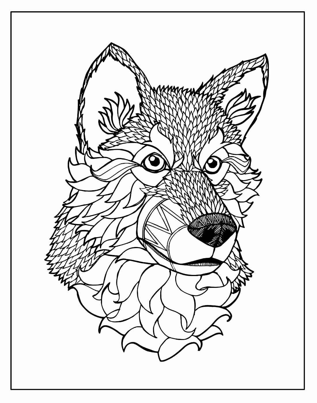 Wolf Ausmalbilder 602