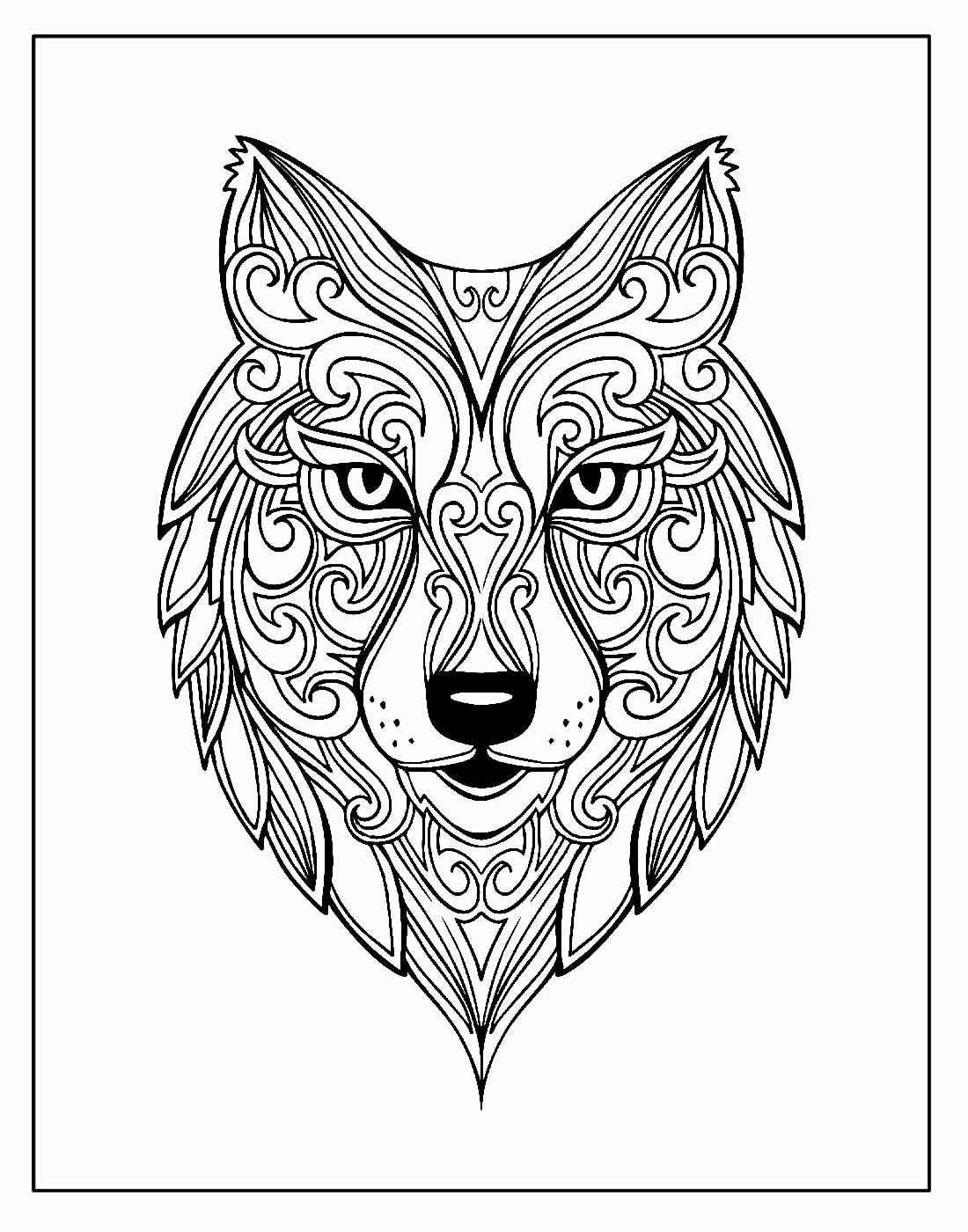 Wolf Ausmalbilder 657