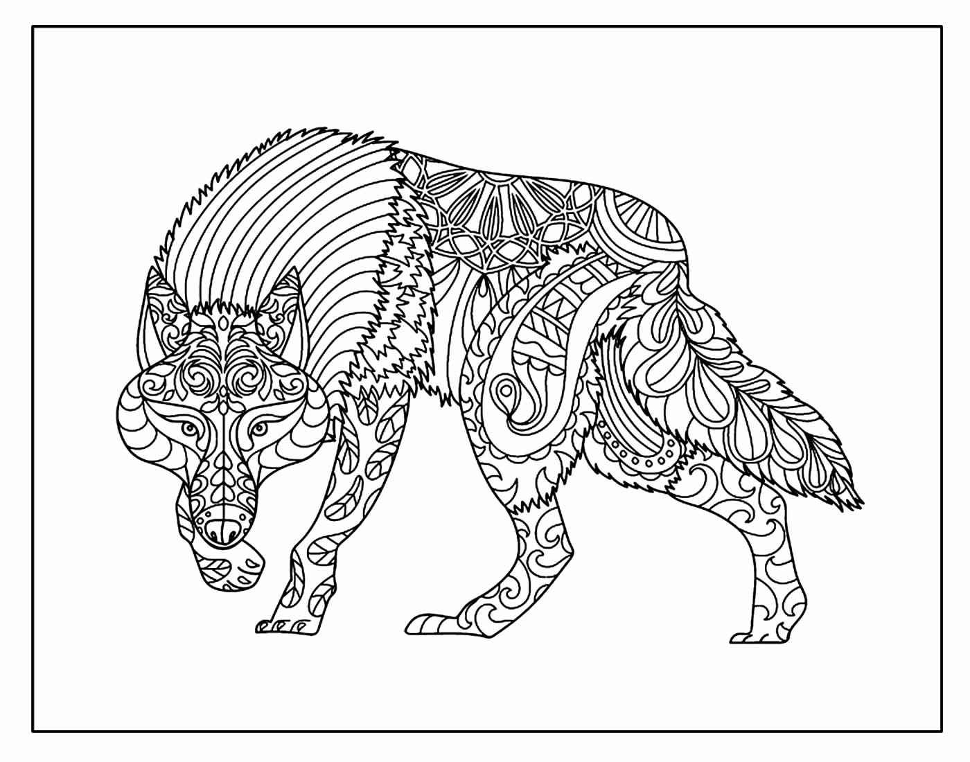 Wolf Ausmalbilder 697