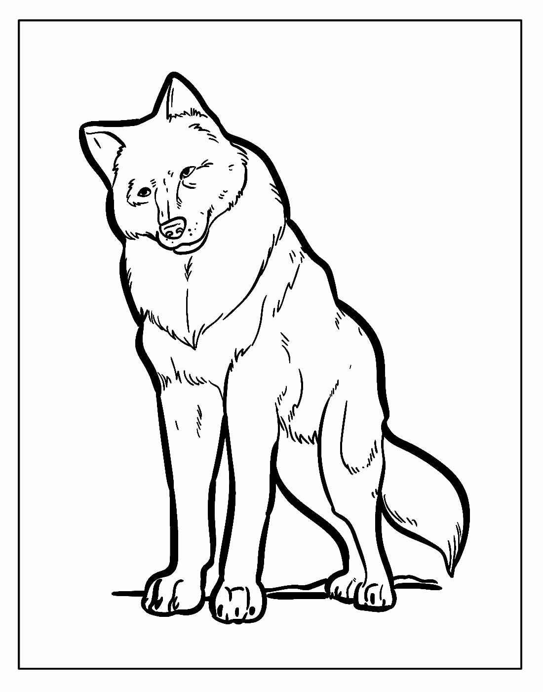 Wolf Ausmalbilder 895