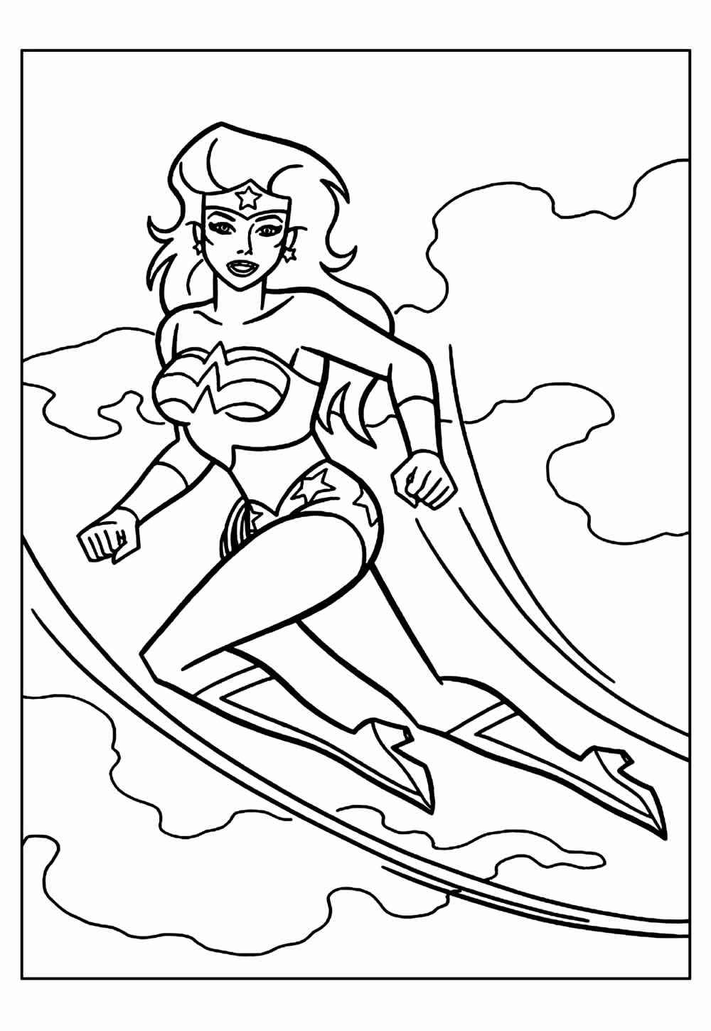 Wonder Woman Ausmalbilder 006