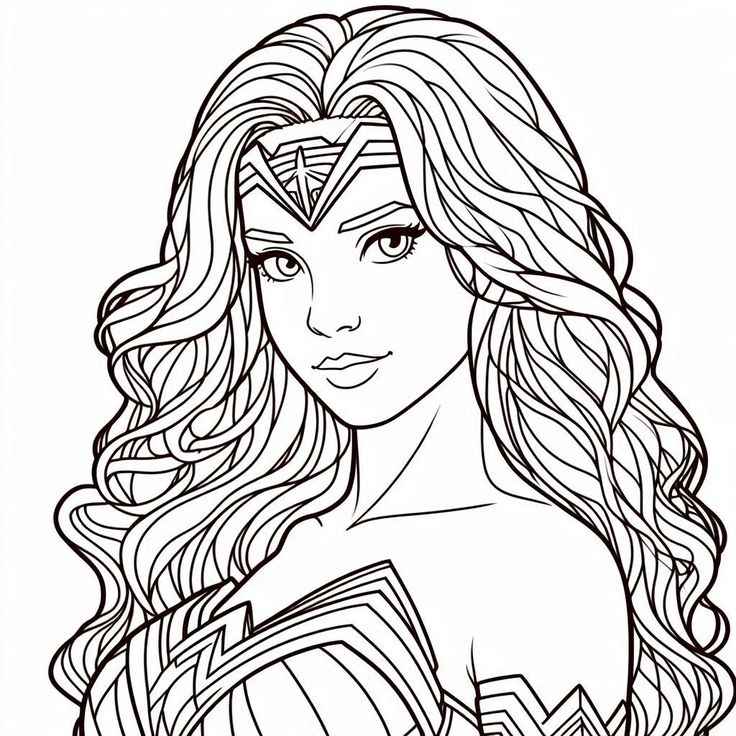 Wonder Woman Ausmalbilder 156