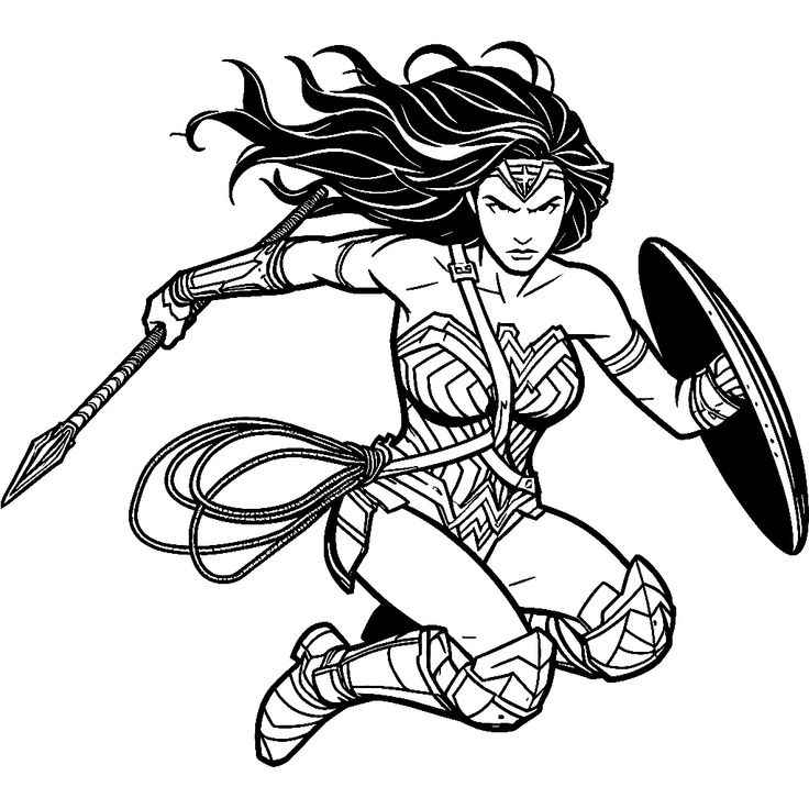 Wonder Woman Ausmalbilder 173