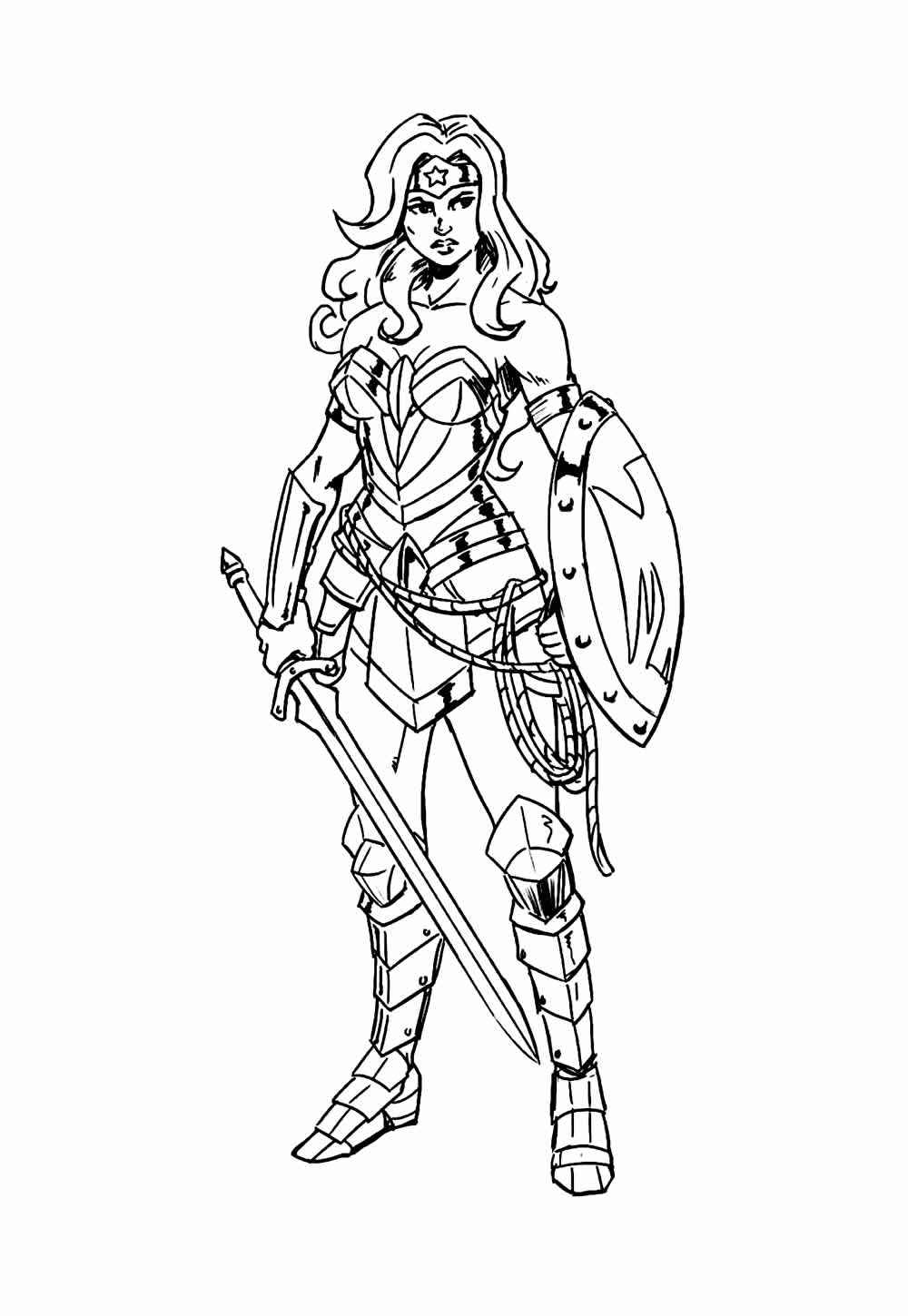Wonder Woman Ausmalbilder 186