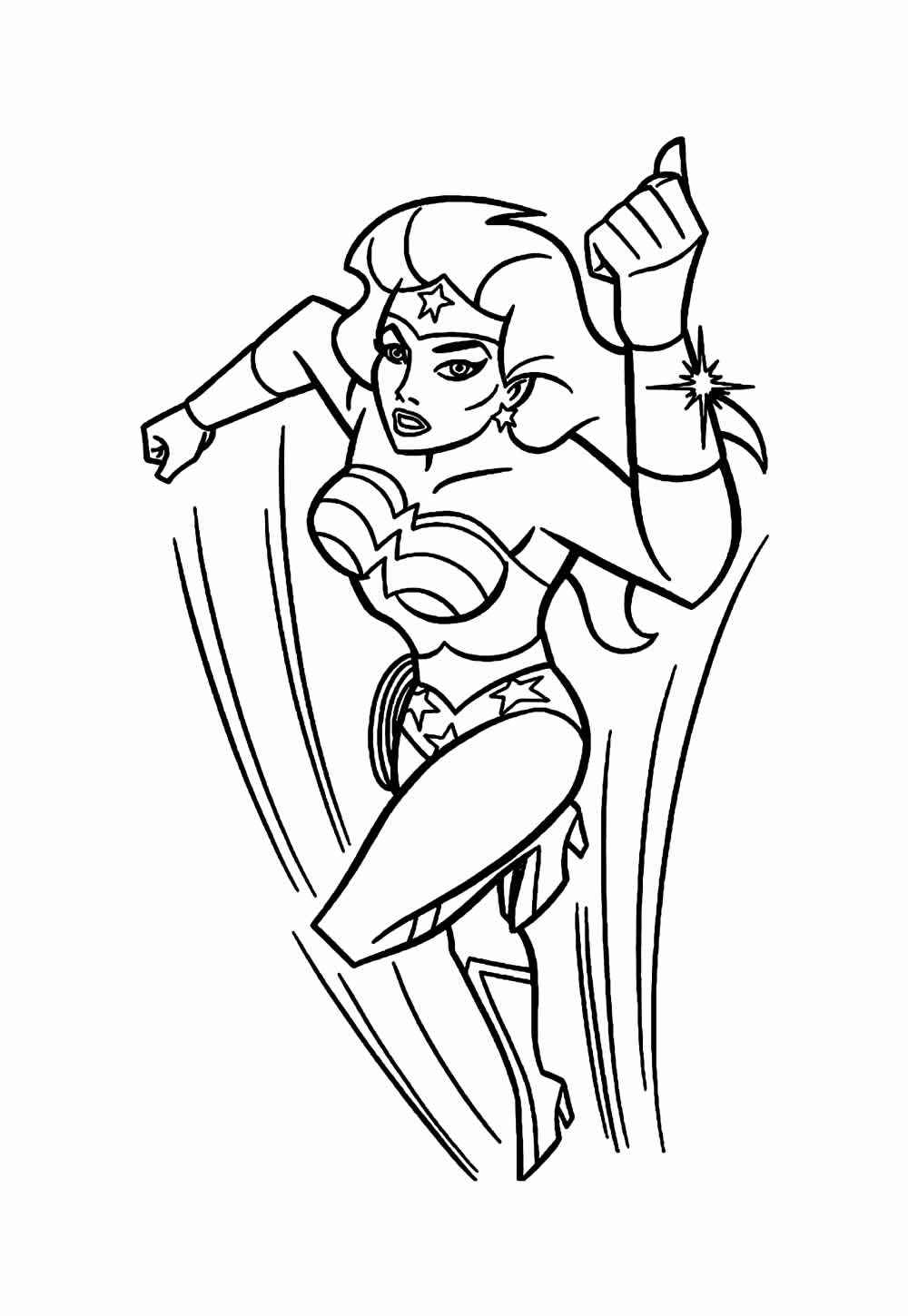 Wonder Woman Ausmalbilder 365