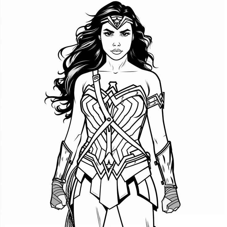 Wonder Woman Ausmalbilder 460