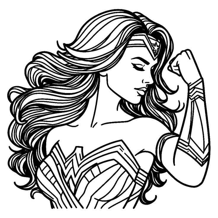 Wonder Woman Ausmalbilder 469
