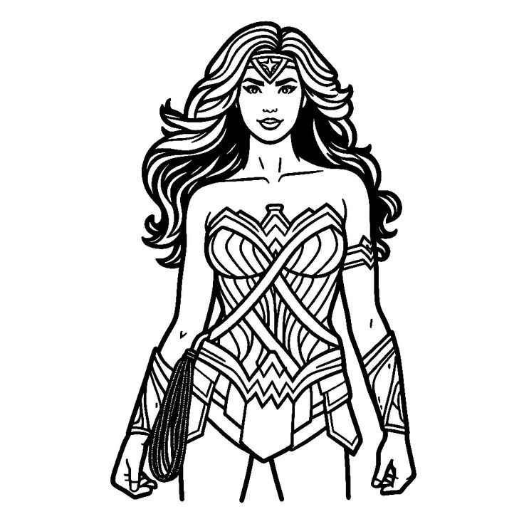 Wonder Woman Ausmalbilder 594