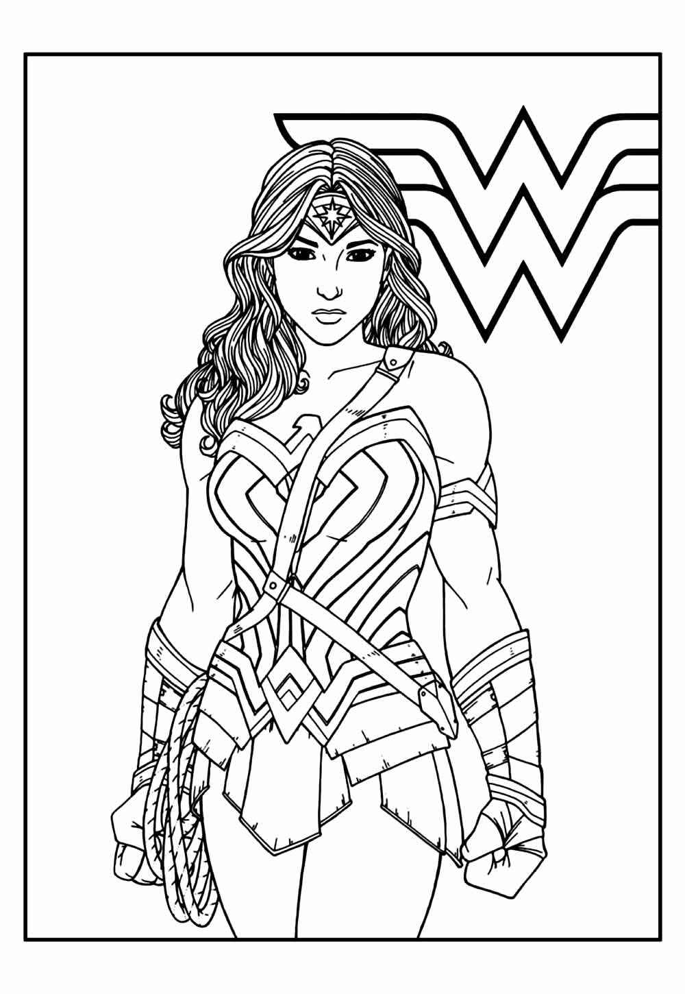Wonder Woman Ausmalbilder 732