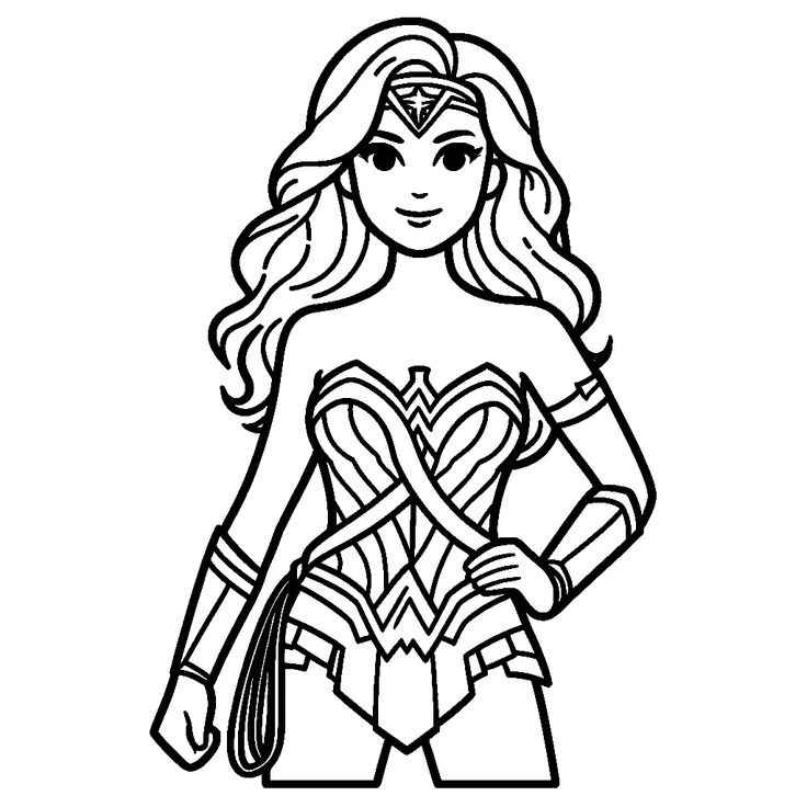 Wonder Woman Ausmalbilder 735