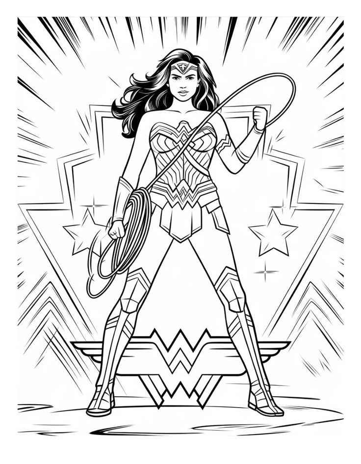 Wonder Woman Ausmalbilder 799
