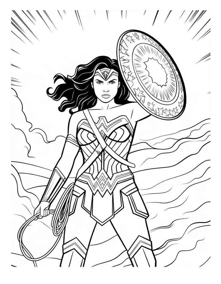 Wonder Woman Ausmalbilder 920
