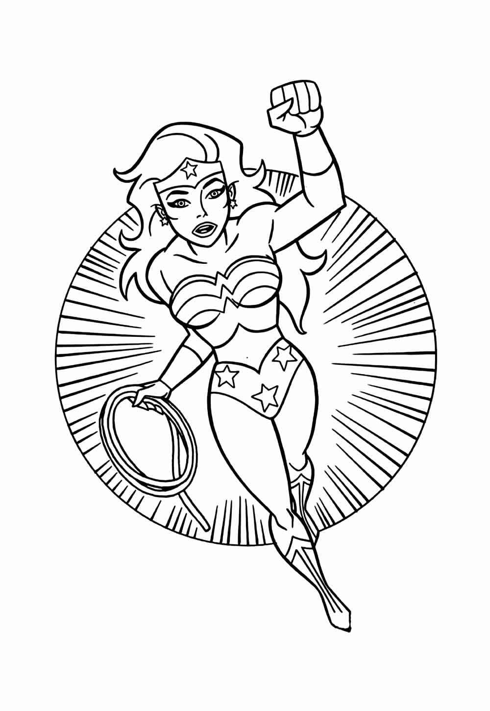 Wonder Woman Ausmalbilder 950