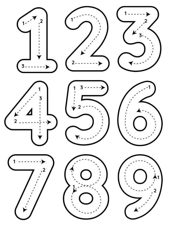 Zahlen Ausmalbilder 022