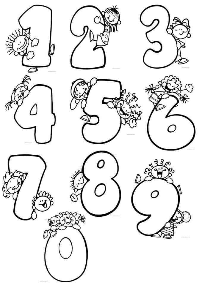 Zahlen Ausmalbilder 249